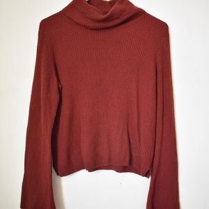 Madewell Bell Sleeve Turtleneck Sweater